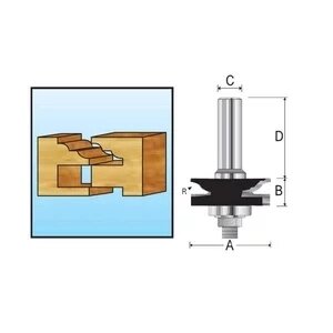 Фреза по дереву комбинированная Makita 41*23.8*40*9.5*2Т хвостовик 12мм D-11972 в Свердловской области от компании "Мастер Инструмент" магазин