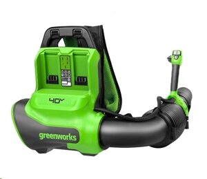 Воздуходувка аккумуляторная Greenworks 40V, ранцевая, бесщеточный, без АКБ и ЗУ 2408107