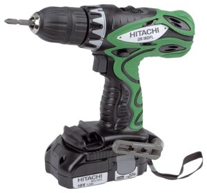 Шуруповерт аккумуляторный HITACHI DS 18DFL (18 V, 41 Нм, 2акк. 2 скор.)