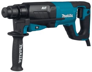 Перфоратор элек. MAKITA HR2641 800Вт,3реж,2.4Дж,0-4500у/м,3.1кг, чем, АВТ,Д-образ