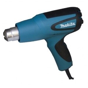 Фен, термопистолет MAKITA HG6031VK 1800Вт, 50/600 град, 250-500 л/мин, 4 насадки,