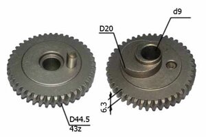 Шестерня ДИОЛД ПЛЭ - 1-10 d= 45х9 010069(808) в Свердловской области от компании "Мастер Инструмент" магазин