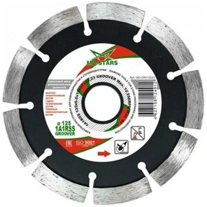 125*22,2*6,0*10*8T 1A1RSS GROOVER "MD-STARS" алмазный шовный MD-GRV12522