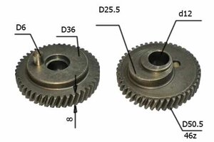 Шестерня ДИОЛД ПЛЭ - 1-06 d= 12*50 010069(809) в Свердловской области от компании "Мастер Инструмент" магазин
