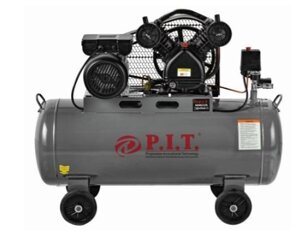 Компрессор PIT PAC016002-3,3/100 3,3кВт, 370 л/мин, 100л, 2 цилиндра, ременный масляный