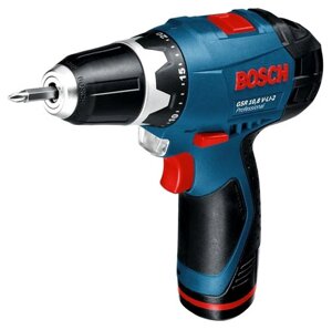 Шуруповерт аккумуляторный BOSCH GSR 10.8V-LI-2 (2* 2 Ah, 2 скор, 30 Hm,, L-BOXX) 0601868109