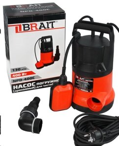 Дренажный насос BRAIT NPD-400C напор 7м, 125л/м; 400Вт; до 5мм в Свердловской области от компании "Мастер Инструмент" магазин