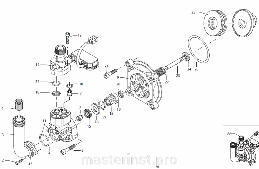 Подшипник MAKITA HW110/130  HW2021570 от компании "Мастер Инструмент" магазин - фото 1