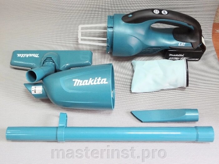 Пылесос MAKITA DCL181FZ ак,18В, Li-ion,1300л/м,36мбар,0.65л,1.2кг, кор,2 скор, подсв,б/акк и зар устр от компании "Мастер Инструмент" магазин - фото 1