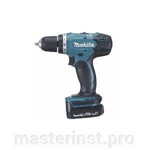 Шуруповерт аккумуляторный MAKITA DDF 343SHE (14.4В, 2х1.3АчLi-ion, БЗП-10мм, 0-400/1300об/м, 36/20Нм от компании "Мастер Инструмент" магазин - фото 1