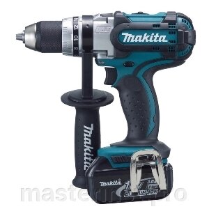 Шуруповерт аккумуляторный MAKITA DDF454RFE (18V, 13 мм, 2 скор, 80Hm, 2*3.0 Ah, Li-ion,) от компании "Мастер Инструмент" магазин - фото 1