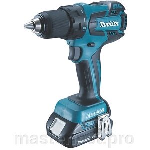 Шуруповерт аккумуляторный MAKITA DDF459SHE 18В,2х1.3АчLi-ion, БЗП-13мм,0-400/1500об/м,45/25Нм,1.5кг Б от компании "Мастер Инструмент" магазин - фото 1