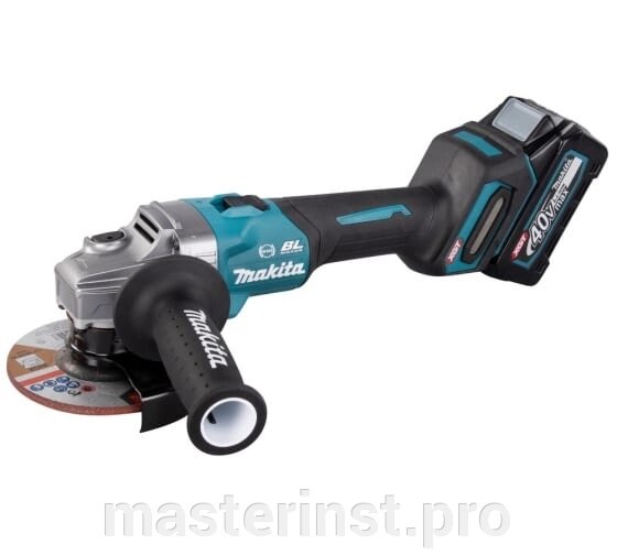 Угловая шлифмашина MAKITA GA005GM201 УШМ 125мм,40В,2х4АчLi-ion,8500об/м,2.8-3.3кг от компании "Мастер Инструмент" магазин - фото 1