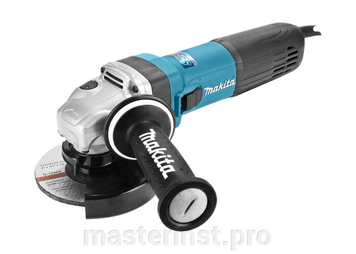 Угловая шлифмашина MAKITA GA5041C УШМ,ф125мм,1400Вт,2800-11000об/м,2.7кг, кор, муфта SJSII, anti-restar от компании "Мастер Инструмент" магазин - фото 1