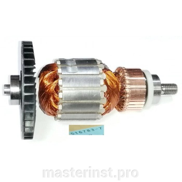 Якорь MAKITA 9403 L-148 мм, D-54 d-37 внутр. резьба M4  516783-7 от компании "Мастер Инструмент" магазин - фото 1