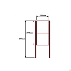 Калитка из трубы тип1; 2; 3; 4 L=0,8м H=1,5м в комплект входят столбы D51