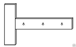 Кронштейн кровельный оцинкован. полоса 40х4