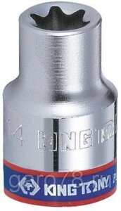 Головка торцевая TORX е-стандарт 1/4", E4, L = 24 мм KING TONY 237504M