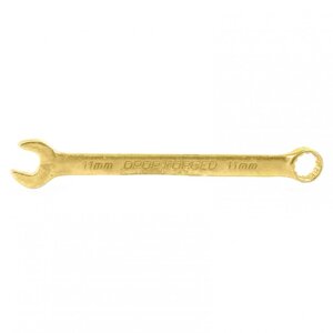 Ключ комбинированный, 11 мм, желтый цинк. СИБРТЕХ
