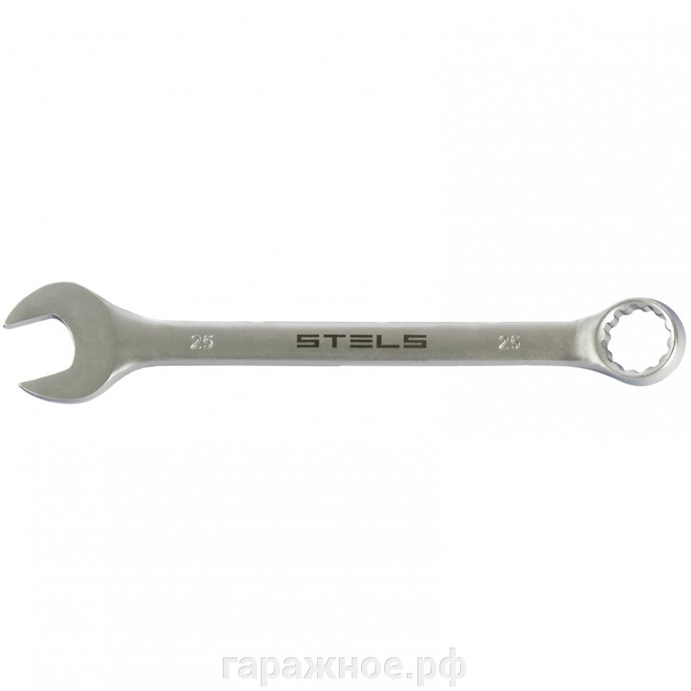 Ключ комбинированный, 25 мм, CrV, матовый хром. STELS от компании ООО "Евростор" - фото 1