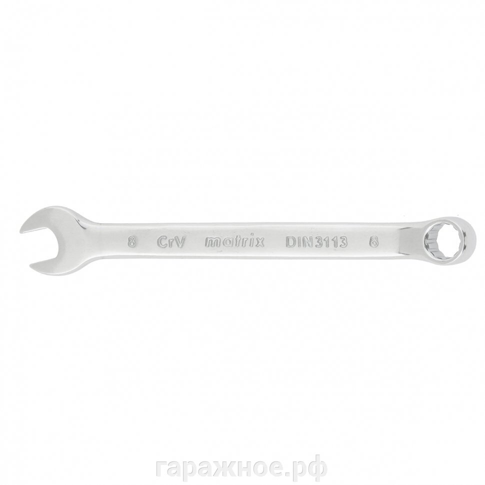 Ключ комбинированный, 9 мм, CrV, полированный хром. MATRIX от компании ООО "Евростор" - фото 1