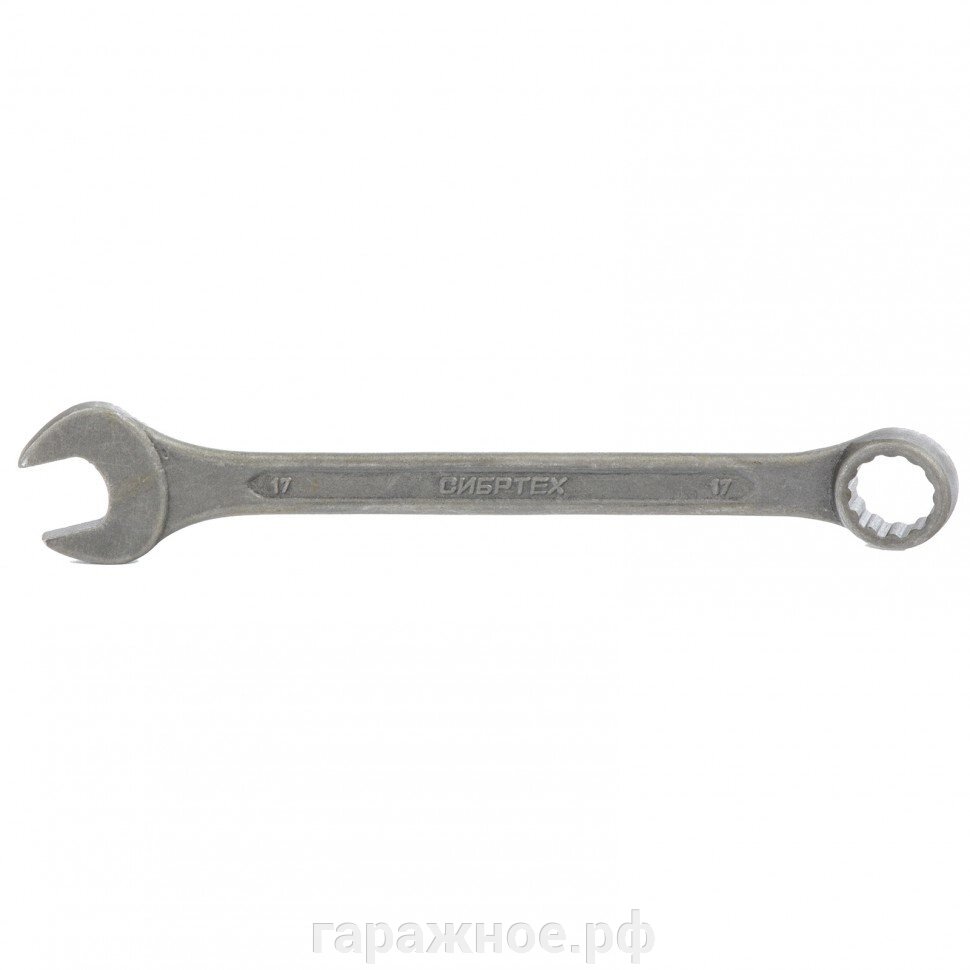 Ключ комбинированый, 17 мм, CrV, фосфатированный, ГОСТ 16983. СИБРТЕХ от компании ООО "Евростор" - фото 1