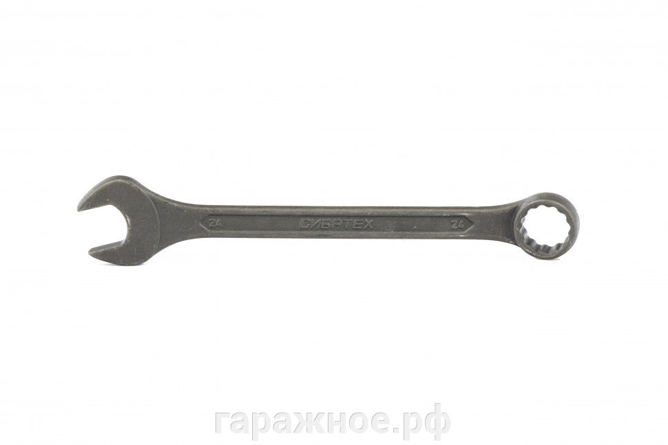 Ключ комбинированый, 24 мм, CrV, фосфатированный, ГОСТ 16983. СИБРТЕХ от компании ООО "Евростор" - фото 1