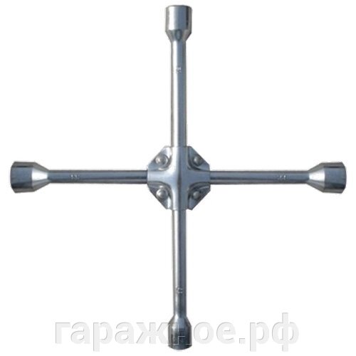 Ключ-крест баллонный, 17 х 19 х 21 мм, под квадрат 1/2, усиленный, толщина 16 мм. MATRIX PROFESSIONAL от компании ООО "Евростор" - фото 1