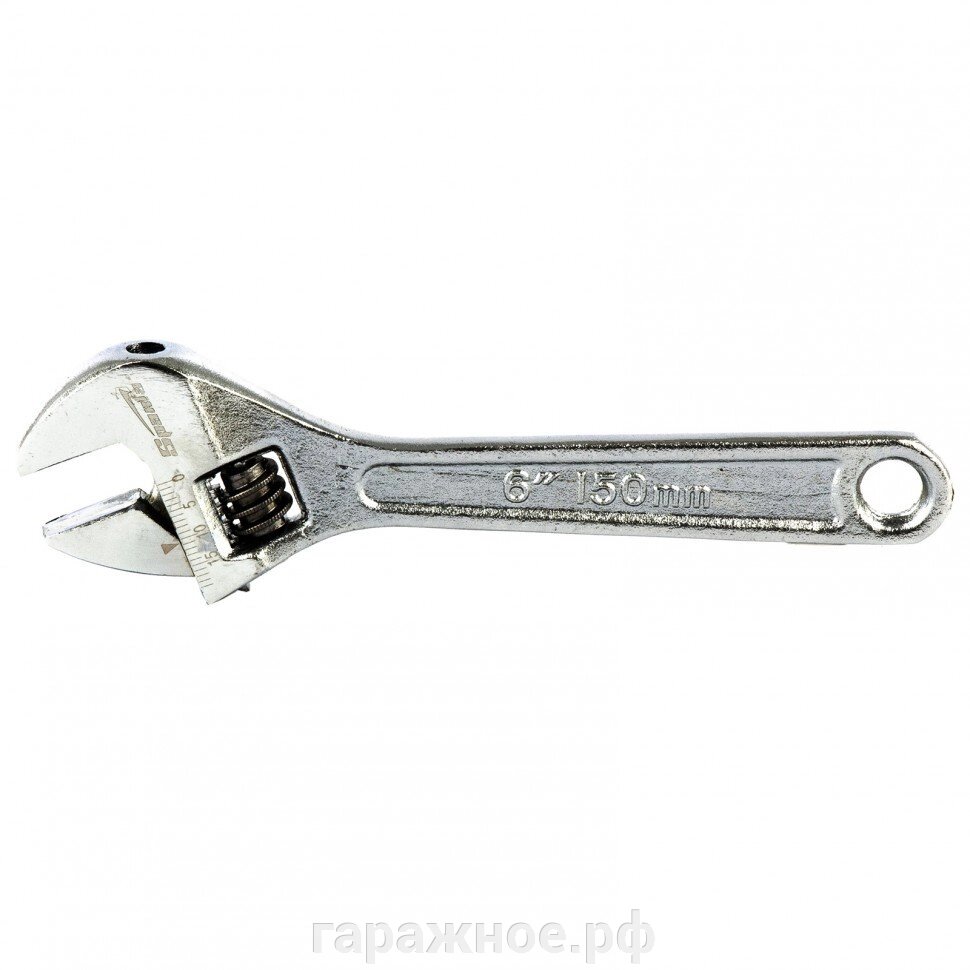 Ключ разводной, 150 мм, хромированный. SPARTA от компании ООО "Евростор" - фото 1