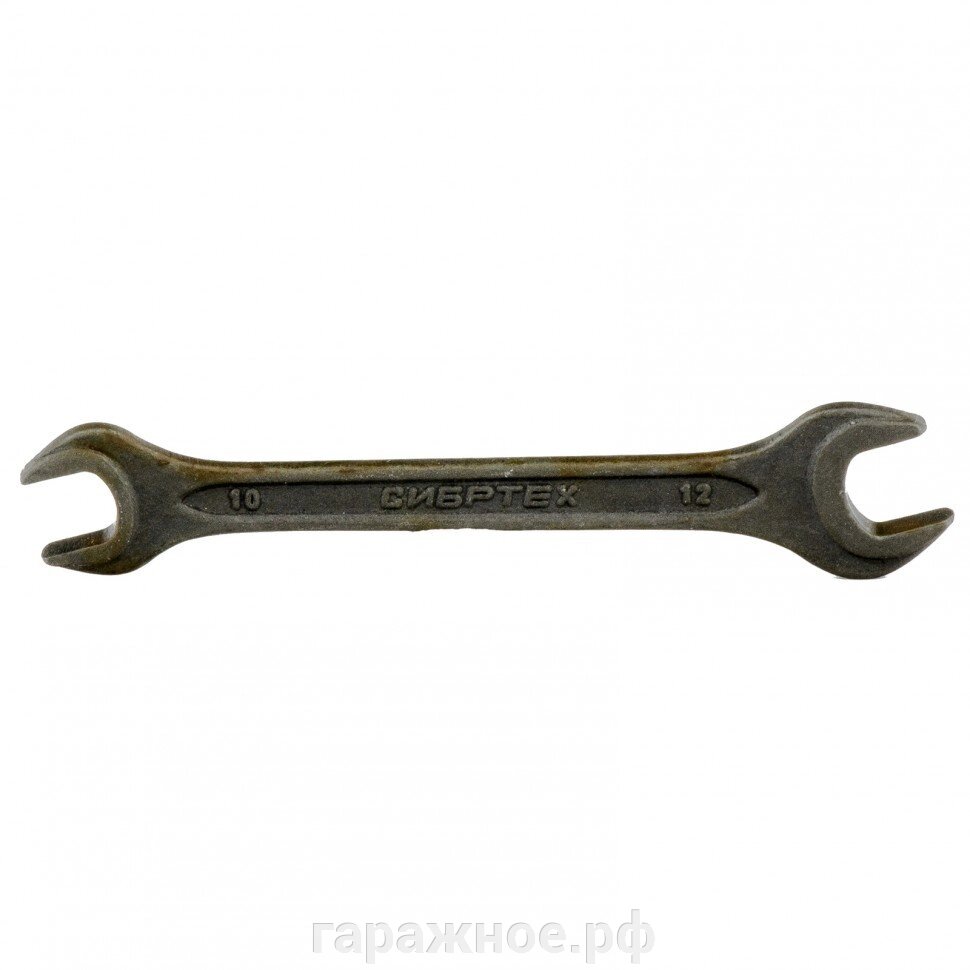 Ключ рожковый, 10 х 12 мм, CrV, фосфатированный, ГОСТ 2839. СИБРТЕХ от компании ООО "Евростор" - фото 1