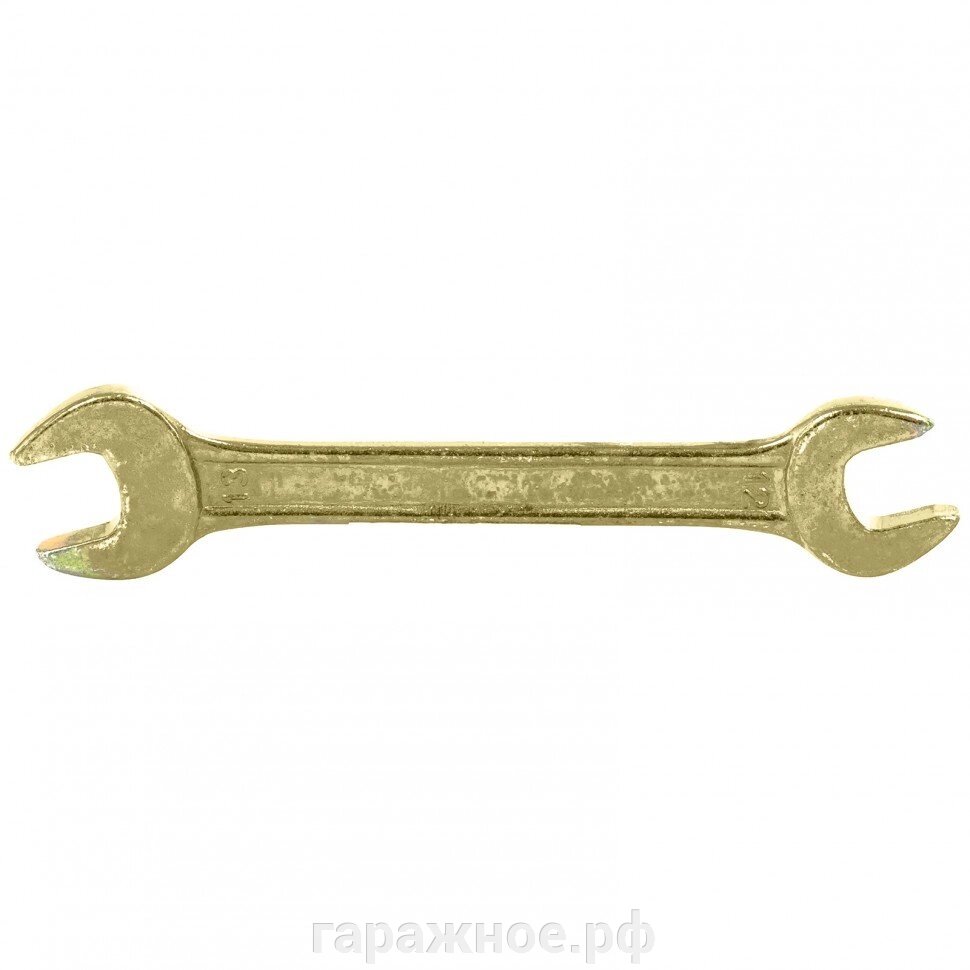 Ключ рожковый, 12 х 13 мм, желтый цинк. СИБРТЕХ от компании ООО "Евростор" - фото 1