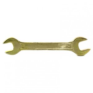 Ключ рожковый, 13 х 14 мм, желтый цинк. СИБРТЕХ