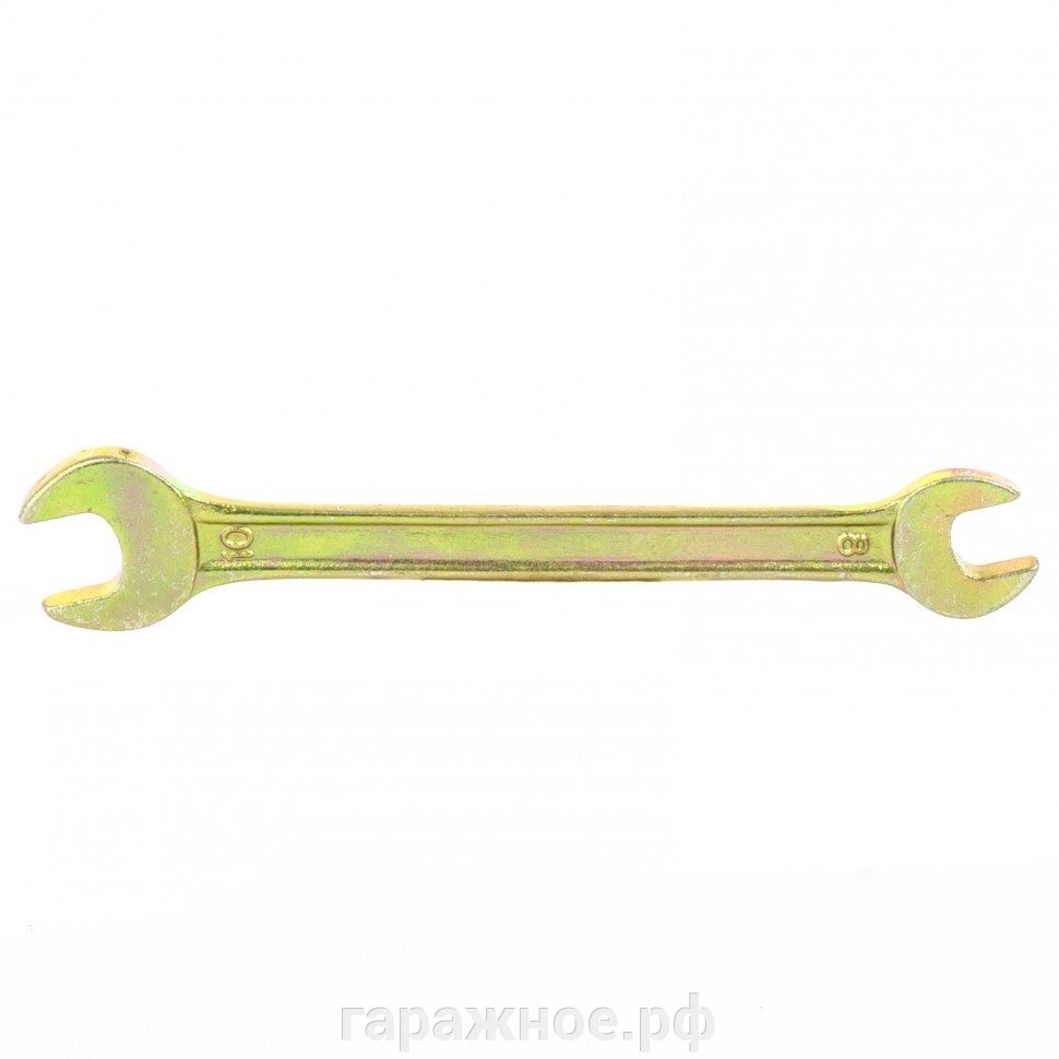 Ключ рожковый, 8 х 10 мм, желтый цинк. СИБРТЕХ от компании ООО "Евростор" - фото 1