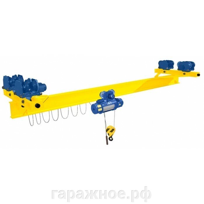 Кран мостовой однобалочный подвесной однопролётный г/п 1 т пролет 4,5 м от компании ООО "Евростор" - фото 1