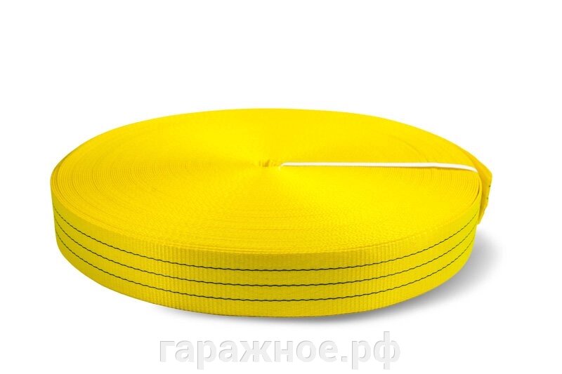Лента текстильная TOR 6:1 75 мм 10500 кг (желтый) от компании ООО "Евростор" - фото 1