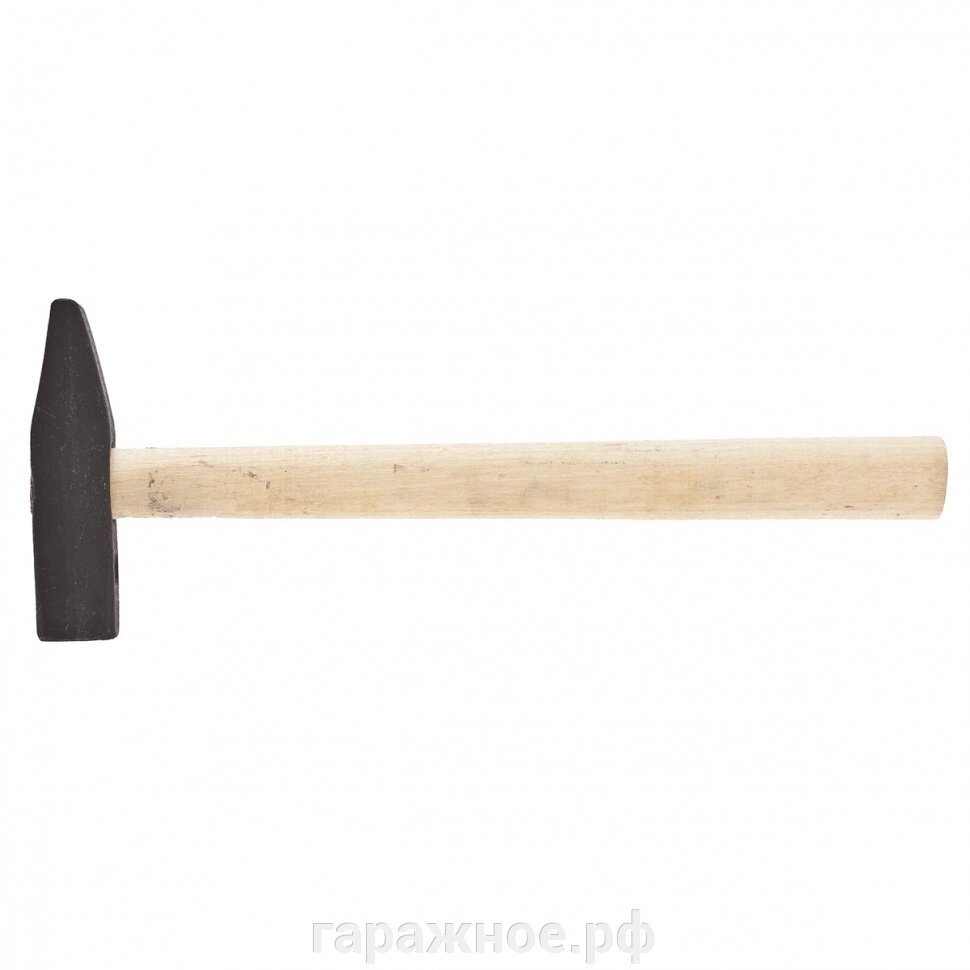 Молоток слесарный, 800 г, квадратный боек, деревянная рукоятка. Россия от компании ООО "Евростор" - фото 1