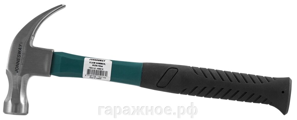 Молоток столярный с фиберглассовой ручкой 0,45 кг. от компании ООО "Евростор" - фото 1