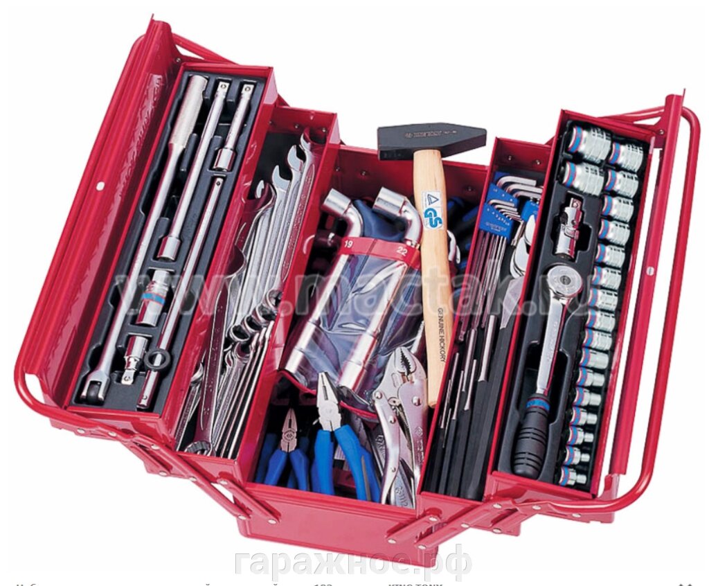 Набор инструментов, раскладной ящик, 103 предмета от компании ООО "Евростор" - фото 1