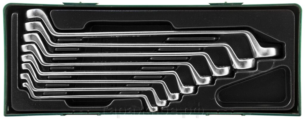 Набор ключей накидных 75-гр., 6-22 мм, 8 предметов (ложемент) от компании ООО "Евростор" - фото 1