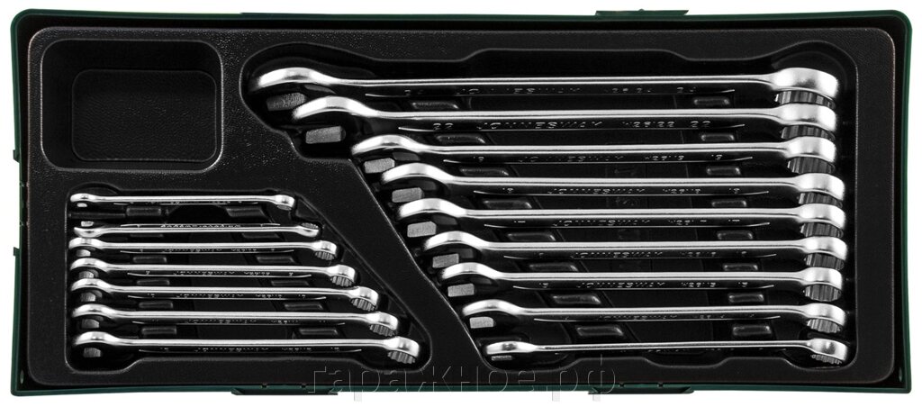 Набор комбинированных ключей 6-24 мм, 16 предметов (ложемент) от компании ООО "Евростор" - фото 1