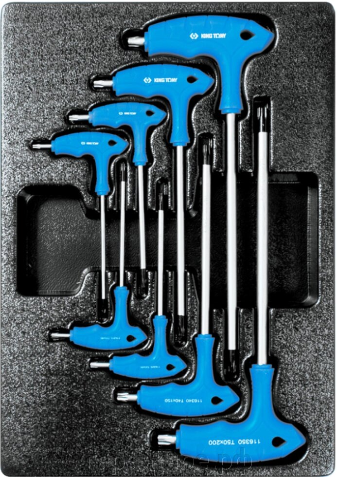 Набор L-образных ключей TORX, ложемент, 8 предметов от компании ООО "Евростор" - фото 1