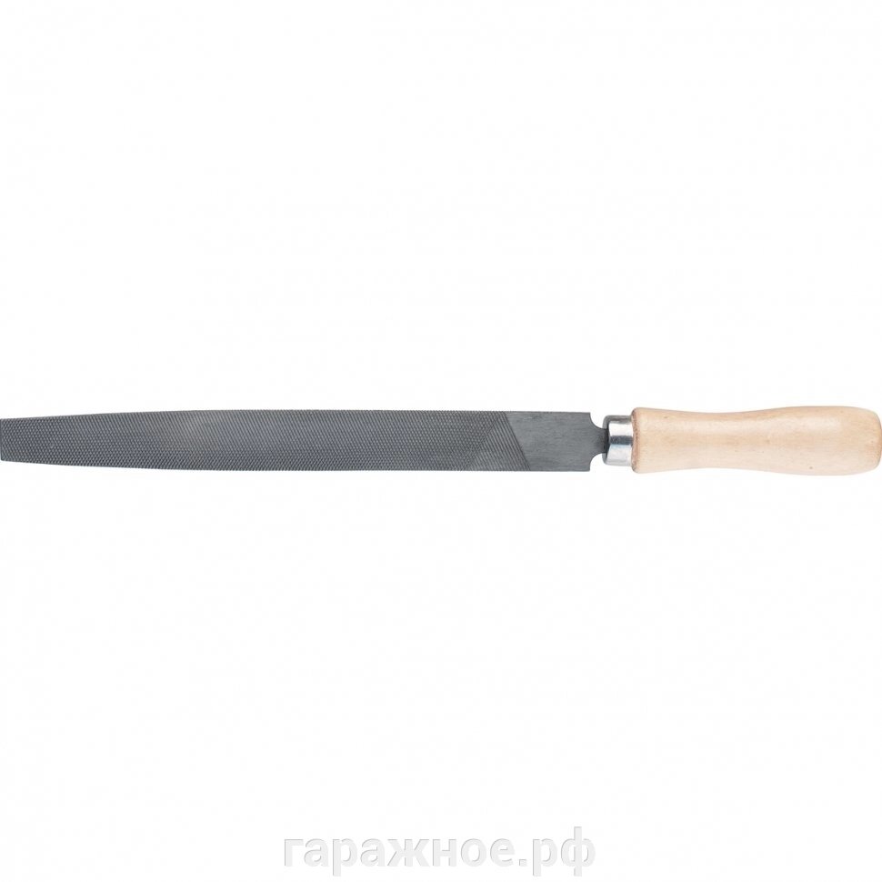 Напильник плоский, 200 мм, деревянная ручка. СИБРТЕХ от компании ООО "Евростор" - фото 1