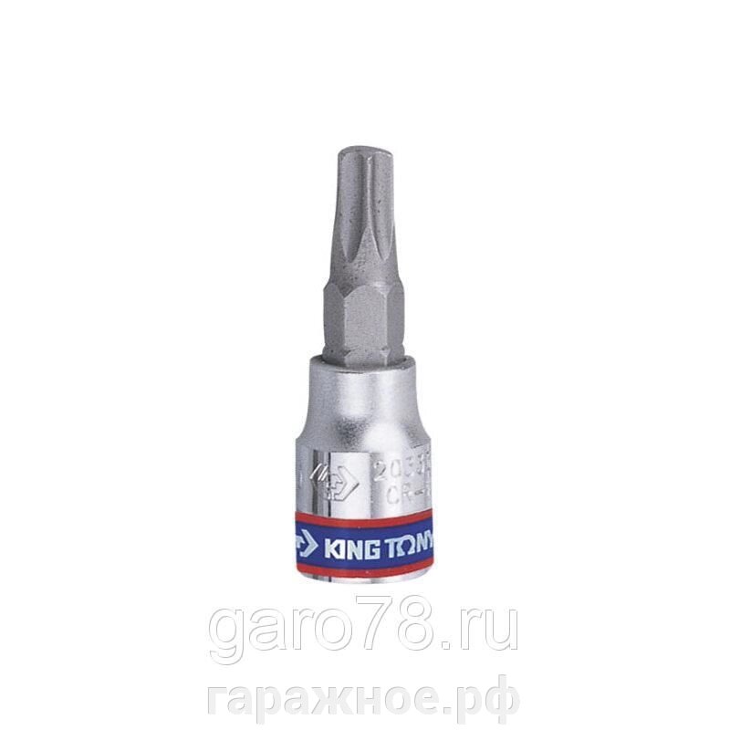 Насадка (бита) торцевая 1/4", TORX T40, L = 37 мм KING TONY 203340 от компании ООО "Евростор" - фото 1