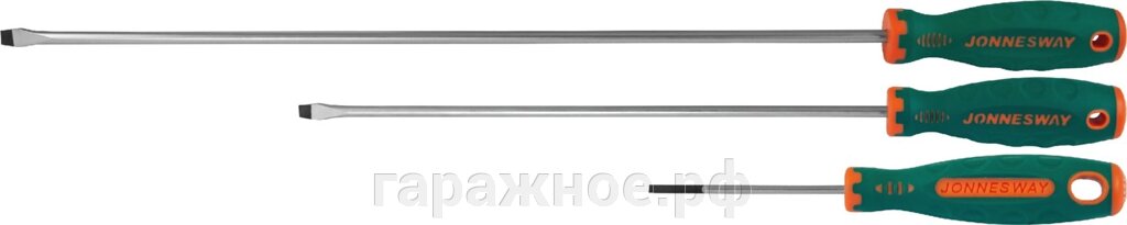 Отвертка стержневая шлицевая ANTI-SLIP GRIP, SL6.5х300 мм - скидка