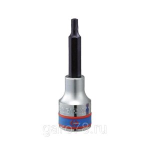 Насадка (бита) торцевая 1/2", TORX, T40, L = 80 мм, с отверстием KING TONY 403740