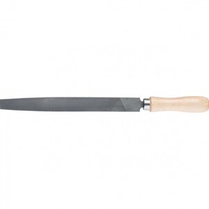 Напильник плоский, 200 мм, деревянная ручка. СИБРТЕХ