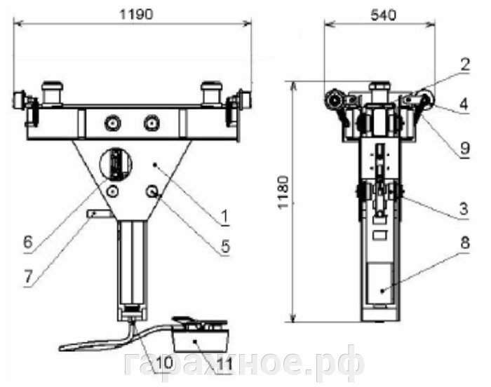 Канавный подъемник ПНК-10