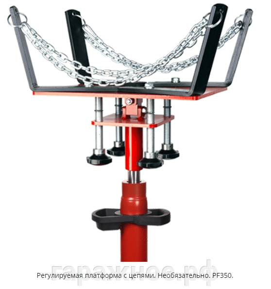 Регулируемя опора с цепями