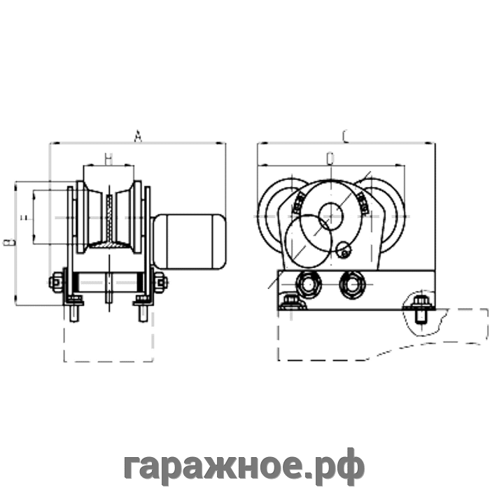 Каретка для электротельфера