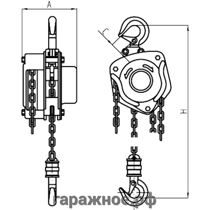 Таль ручная цепная